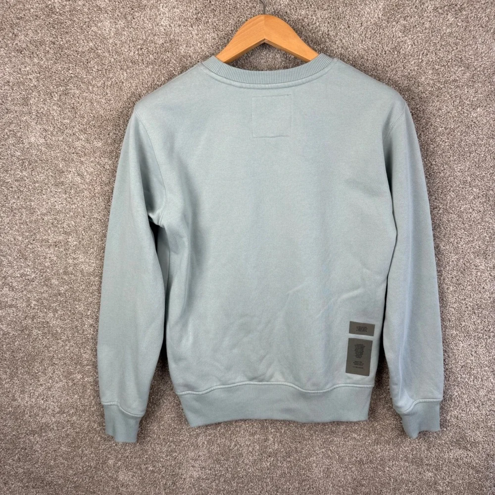 G-Star Raw Originals Mens XS Light Green Graphic Crewneck Sweatshirt Recycled